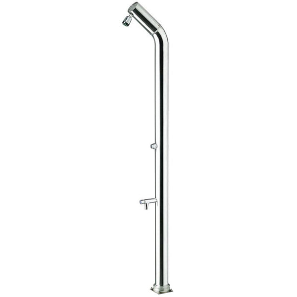 prezzo Minuterie de douche de jardin et lave-pieds ATI Showers UNI-1P en acier inoxydable anodisé