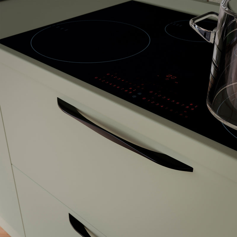 Set 20 Maniglie per Mobili 160 mm in Zama Emuca Varna Nero