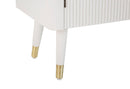 Mobile Matera 117x90x37 cm in Legno MDF e Ferro Bianco/Marrone