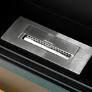 Inserto per Camino a Bioetanolo da Pavimento 58x28x52 cm con Bruciatore Nero