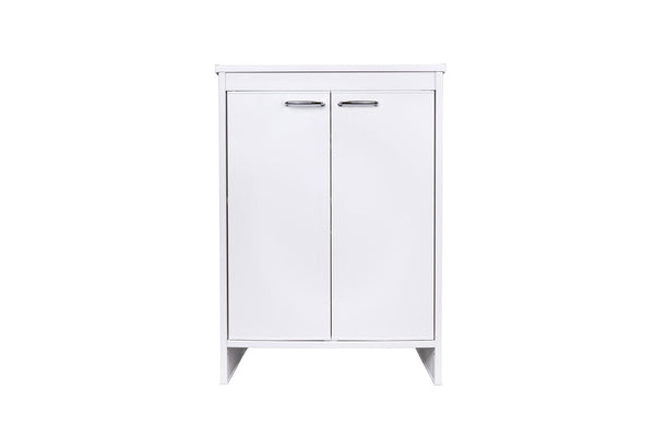 Mobile Lavanderia da Esterno 60x49x84 cm in PVC Bianco 