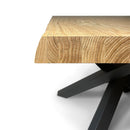 Tavolo Allungabile 160/210x90 cm Versalux Rovere Scortecciato Gambe Antracite      
