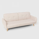 Divano Letto Clic Clac 186x85x80 cm in Tessuto Beige