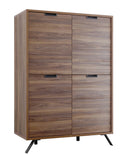 Mobile Alto da Salotto 4 Porte 148x106x50cm TFT  Palma Noce