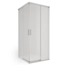 Box Doccia Angolare 2 Ante Scorrevoli in Cristallo Acidato 6mm H195 Bonussi Sofie Varie Misure