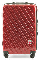 Set 2 Valigie Trolley Rigide in Policarbonato 4 Ruote TSA Soriani Rosso