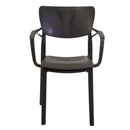 Sedia da Giardino 54,5x53xh84 cm in Polipropilene Damla Antracite