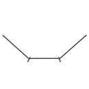 Supporto Struttura Portante per Amaca Max 150 Kg in Metallo Nero 360x92x115 cm 