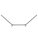 Supporto Struttura Portante per Amaca Max 150 Kg in Metallo Nero 360x92x115 cm 