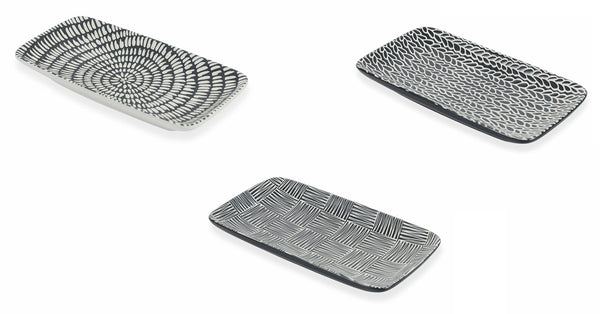 Set de 6 Assiettes à Sushi 23,5x12,5x3 cm en Porcelaine VdE Tivoli 1996 Tombouctou prezzo