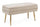 Banc de Rangement Pavlina en Tissu Effet Velours Beige