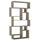 Libreria Moderna 168x96x25 cm Scaffale 8 Ripiani in MDF Tortora