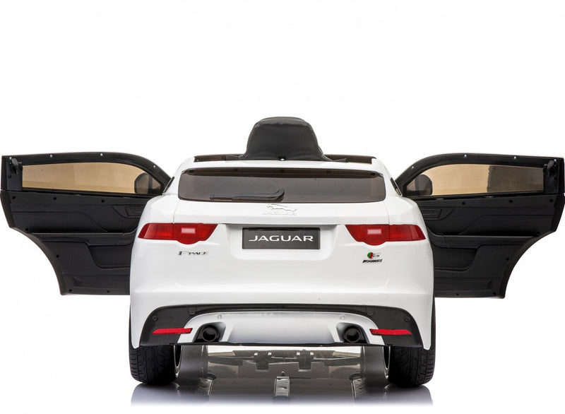 Macchina Elettrica per Bambini 12V con Licenza Jaguar F-Pace Bianca