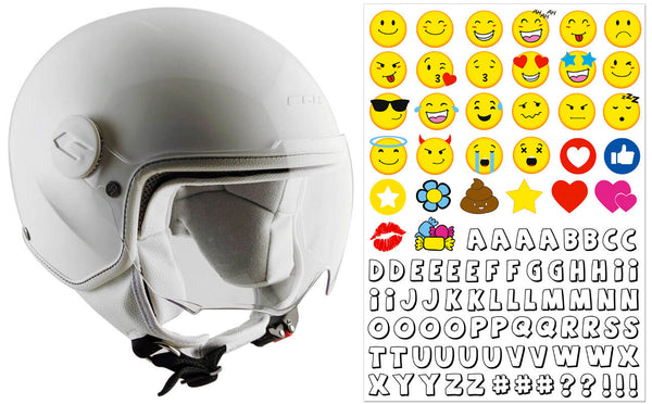 Casque Demi-Jet pour Enfants CGM Magic Smile 205S Blanc Visière Forme Différentes Tailles online