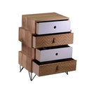 Cassettiera in Legno MDF 4 Cassetti Lagos