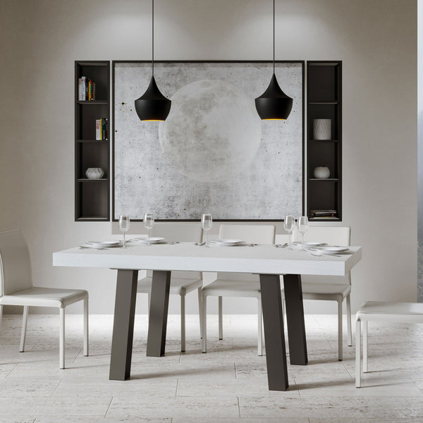 Table Bridge Fix 180x90x77 cm Frêne Blanc prezzo
