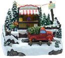 Villaggio Natalizio in Resina Furgoncino con Luci e Suoni 26x15,5xh20 cm