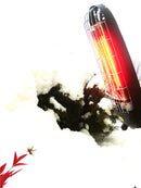 Stufa Elettrica ad Infrarossi 40x13,2x9 cm da Parete 800W Moel Lucciola