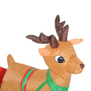 Babbo Natale Gonfiabile con LED per Interni ed Esterni 152x72x122 cm 