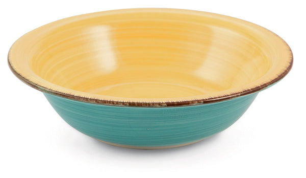 Set de 6 assiettes creuses Ø21,5x5,5 cm en grès VdE Tivoli 1996 Baita Gialli prezzo