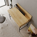 Scrivania con Cassetto 101x60x110 cm in MDF Leila Rovere Antracite