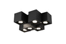 Plafoniera da Interno a LED in Metallo Nero Opaco