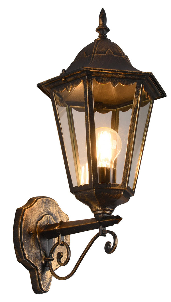 sconto Applique da Esterno Attacco E27 in Alluminio Ruggine