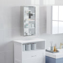 Armadietto per Medicinali Quattro Ripiani in Acciaio Inox 30x12x60 cm 