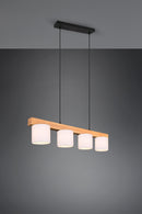 Lampada a Sospensione da Interno  E14 in Legno naturale Legno Naturale