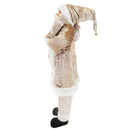 Pupazzo Babbo Natale H110 cm con Luci e Suoni Champagne