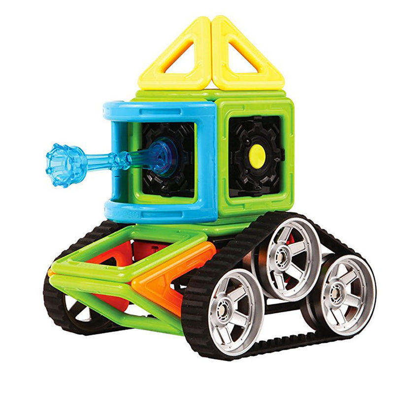 Costruzioni Magnetiche 3D Gioco Calamitato 27 Pezzi Magformers Mezzi Cingolati