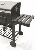 Barbecue a Carbone Carbonella Rettangolare 116x56 cm Galileo De Luxe Nero