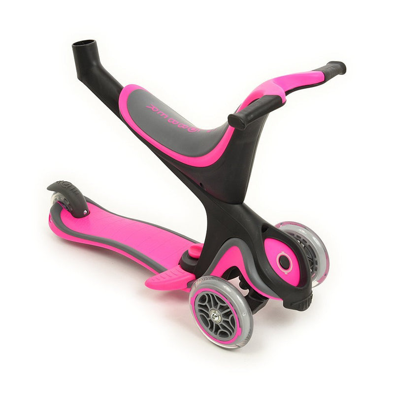 Monopattino Passeggino Triciclo a 3 ruote Evo 5 in 1 Globber Rosa