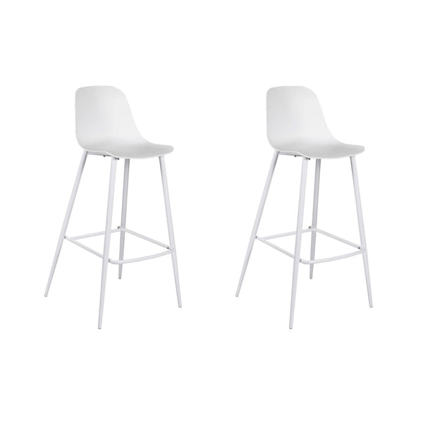 prezzo Set 2 Sgabelli 47,5x47xH91,5 cm in Polipropilene Frida Bianco
