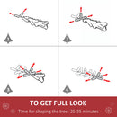 Albero di Natale Artificiale 225 cm 1146 Rami 450 Luci LED Bianche Verde