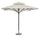 Parasol de jardin 3x3 m Mât Ø60 mm Toile en Polyéthylène Écru