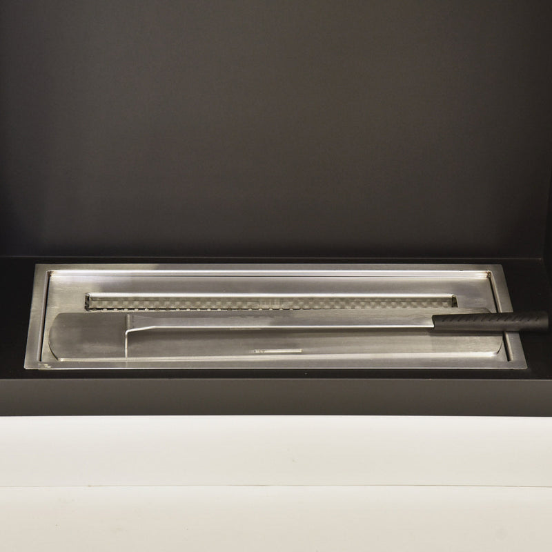 Camino a Bioetanolo da Pavimento 110x94x35 cm Roxana Tortora e Bianco