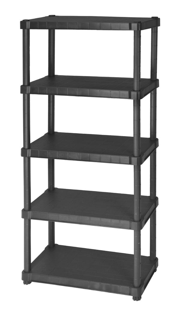 Étagère 5 Étagères 40x80x188 cm en Résine Noire prezzo