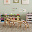 Gioco per Bambini 5 in 1 con Triangolo Parete Liscia e Arco 188x70x59 cm in Legno di Pioppo e Pino      