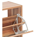 Scarpiera 2 ante 63x80x24 cm in Legno Melaminico Naturale 