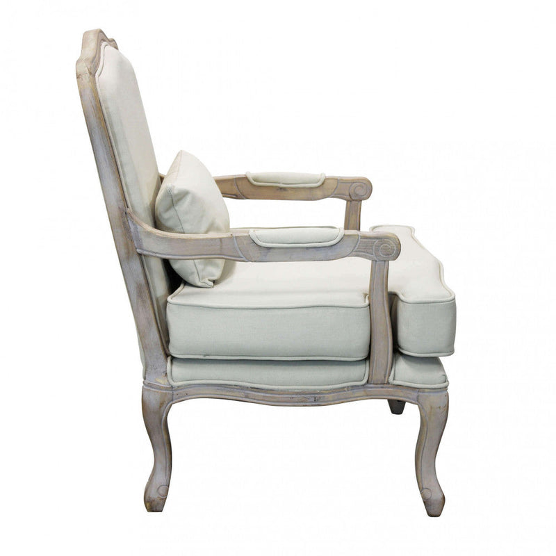 Poltrona Christy in Tessuto 64x72x92 h cm in Legno Beige