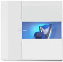 Parete Attrezzata Mobili Soggiorno 4 Mobili Sospesi in Melamina 272x36x200cm TFT Primo Bianco