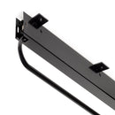 Appendiabiti Estraibile 80 cm in Alluminio e Plastica Emuca Nero