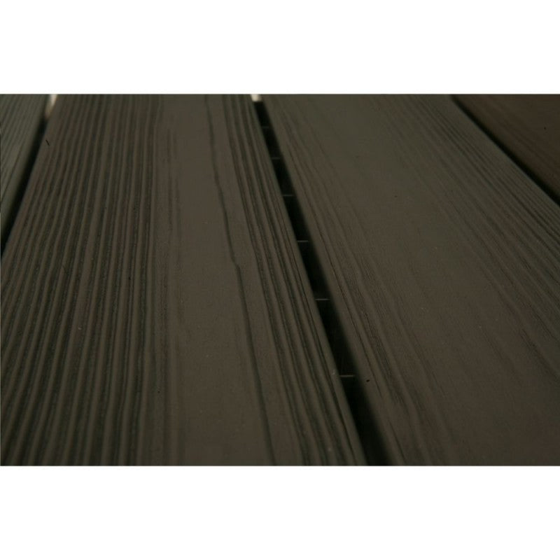 Set 14 Piastrelle Autobloccanti in Plastica Effetto Legno 37,7 x 18,6 cm da Interno o Esterno 