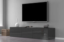 Mobile TV 1 Anta 4 Cassetti 170x40x35,2 cm Metis Antracite Lucido