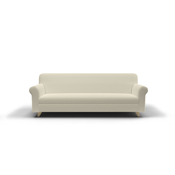 Housse de canapé extensible en polyester crème Leslie Différentes tailles prezzo