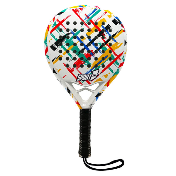 Raquette de padel 26x3,8x46 cm en carbone et fibre de verre blanche acquista