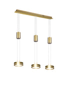 Faretto da Interno a led in Alluminio Ottone Satinato