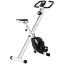 Cyclette Pieghevole Magnetica 8 Livelli Display LCD 97x43x110 cm Nero 