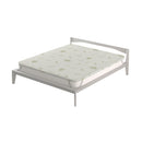 Topper Memory Sfoderabile Fodera Aloe con Elastici in Poliestere Bianco Varie Misure